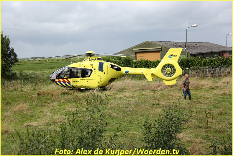 Fietser geschept en zwaargewond op Rietveld N458 Woerden (1)-BorderMaker