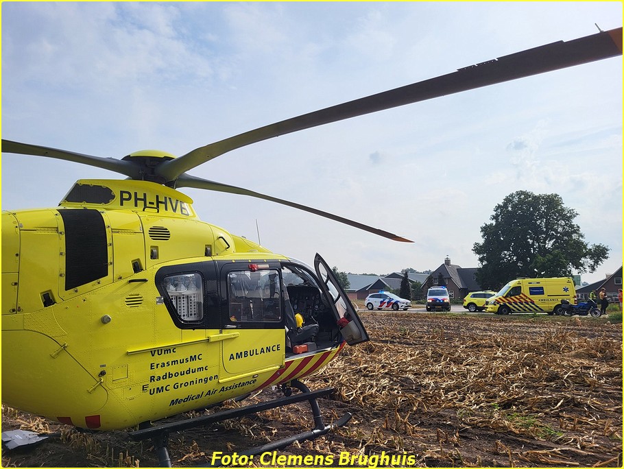 20220908 062411 BorderMaker - Ernstig ongeval in Fleringen; traumahelikopter opgeroepen